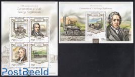 George Stephenson locomotives 2 s/s