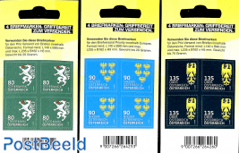 Definitives, coat of arms 3 booklets s-a