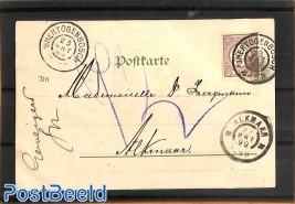 Comic postcard with Spanish stamp pictured