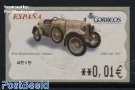 Automat stamp, Amilcar 1927 1v (face value may vary)