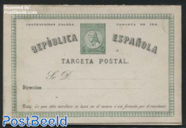 Reply Paid Postcard 5/5c green, TARGETA