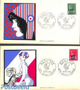 'Art series' First Day Covers (2)