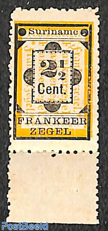 Emergency overprint, type II, Without gum, Never Hinged, with bottom tab