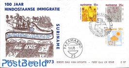 Immigration 3v, FDC without address