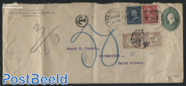 Postage due letter 2x25c, from USA