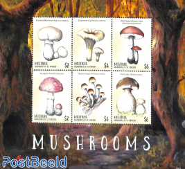 Mustique, Mushrooms 6v m/s