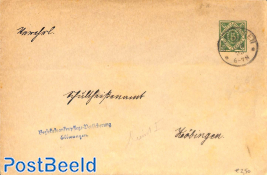 Envelope 5pf from ELLWANGEN 