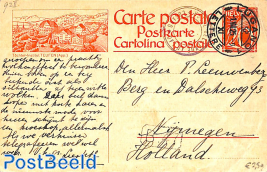 Illustrated postcard Teufen, used