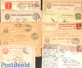 Lot of 10 Swiss postcards, used