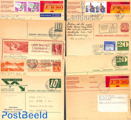 Lot of 10 Swiss postcards, used