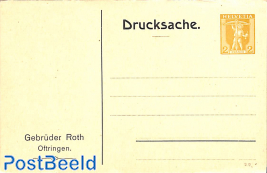 Private reply paid postcard  2/12c, Gebr. Roth Oftringen