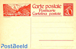 Postcard 20c, Interlaken