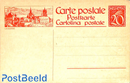 Illustrated postcard 20c, Lausanne