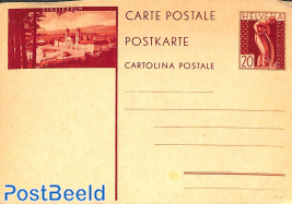 Illustrated postcard, Einsiedeln