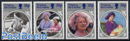 Queen mother 85th anniversary 4v