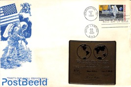 Moonlanding cover with metal plate