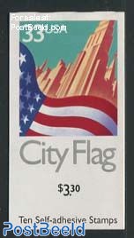 City flag booklet with black year (10x33c s-a)