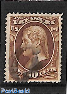 10c, Treasury, Stamp out of set