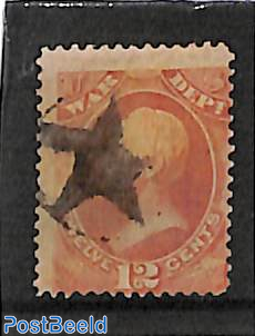 12c, War dept., Stamp out of set