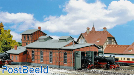 Two stall engine shed