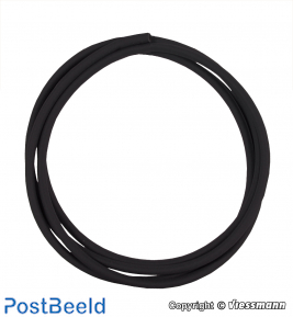 Heat shrink tube black, 40 cm, inside diameter 1,2 mm