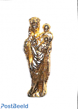 Ship ornament king with woman and holding child, h.59mm
