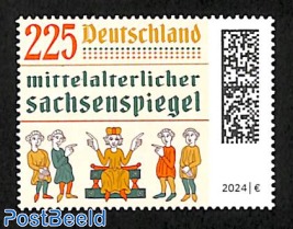 Mittelalterlicher Sachsenspiegel 1v