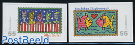Greeting stamps 2v s-a