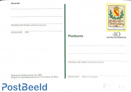 Postcard 40pf, Baden
