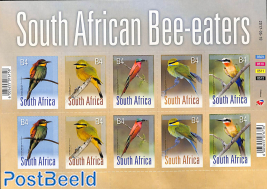 Bee-eaters minisheet s-a (with 2 sets)