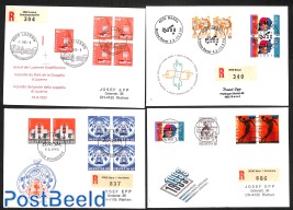 4 Special registered (FDC) covers