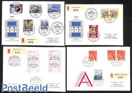 4 Special registered (FDC) covers