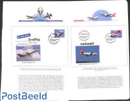 Lot 4 special covers Swiss aviation history