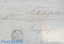 folding letter from Schaffhausen