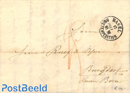 folding letter from Basel to Bern