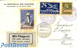 airmail from Laussane: Monument des Rangiers