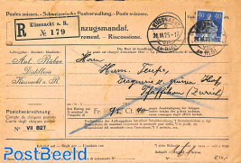 Registered envelope from Kussnacht