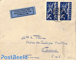 Airmail from Zwitserland to France