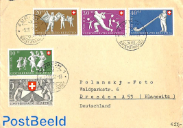 Envelope from Zurich to Dresden 