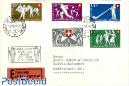 Express letter from Automobil postbureau with set