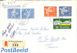 registered envelope from La Chaux-de-Fonds 