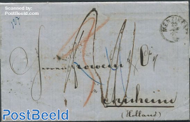 Folding letter from Zwitserland to The Netherlands