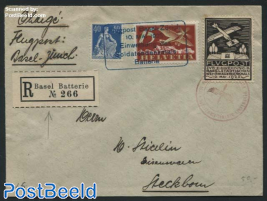 Airmail letter Registered, with seal