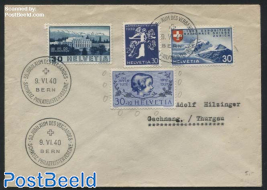 Letter with special cancellation 50 Years Verbandes Philatelistenvereine