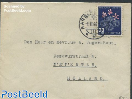 Envelope from Bern to Deventer, Holland