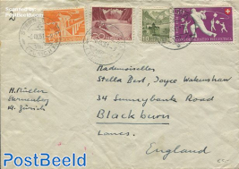 Envelope from Zwitserland to England