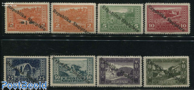 Definitives, overprints 8v