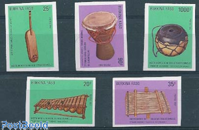 Musical instruments 5v, imperforated