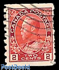 3c, Carmine, coil, perf. 8, Stamp out of set