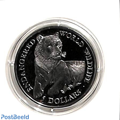 Cook Islands, 5 dollars 1990 WWF